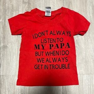 Red Kids Graphic T-Shirt